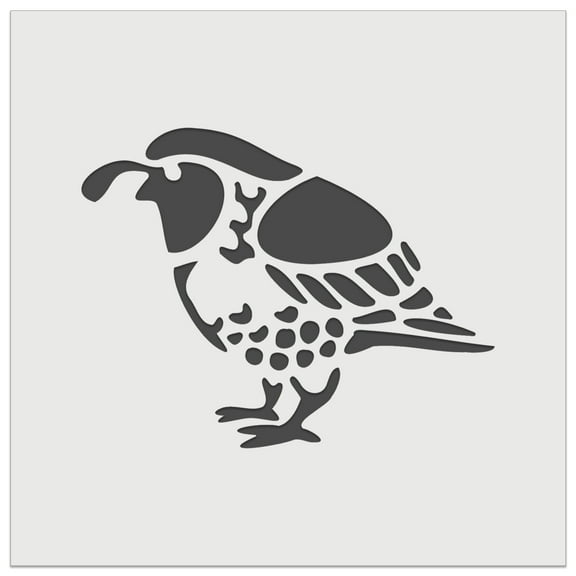 Southwestern Style Tribal Quail Bird DIY Cookie Wall Craft Stencil - 5.5 Inch