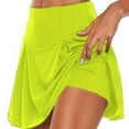 thumbnail image 1 of Falda de tenis plisada elástica atlética para mujer para correr, golf y entrenamiento, 1 of 5