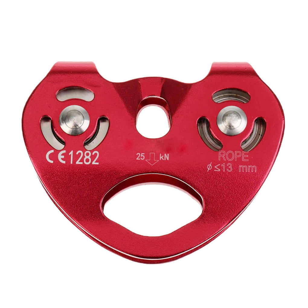 DALX Rock Climbing Zip Line Cable Pulley Double Aluminum Alloy Pulleys