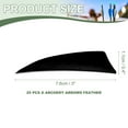 thumbnail image 2 of Uxcell Arrow Vanes Turkey Archery Arrows Feather Fletching Left Wing Fit for Hunting Target Shooting Black 3 Inch, 25Pcs, 2 of 5