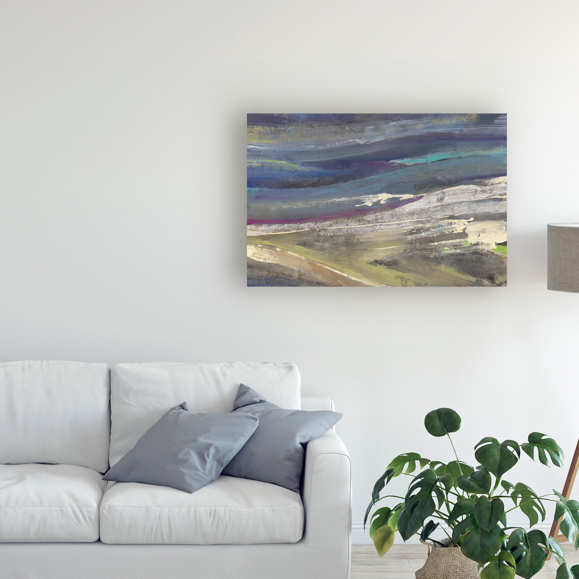 Trademark Fine Art 'Highlands Dark Blue' Canvas Art by Albena Hristova