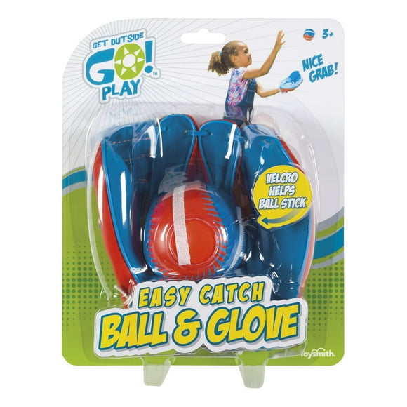 Get Outside Go! Easy Catch Ball & Glove Set Super Sport Outdoor Active Play Baseball by Toysmith (Packaging May Vary)