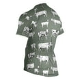 thumbnail image 3 of joogoo Vintage Cows Pattern Men's Cycling Jerseys Mountain Bike Short Sleeve Tops 2XL, 3 of 7