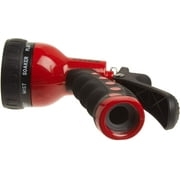 Dramm Heavy-Duty Metal Watering Nozzle 9-Pattern Dial - Rigid Nozzle - 1 Pack, Red