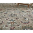 thumbnail image 3 of Feizy Rylan Transitional Oriental, Ivory/Taupe/Blue, 1'6" x 1'6" Swatch Easy Care Stain Resistant Pet & Kid Friendly Vintage Floral & Botanical Floor Rug for Living room Bedroom, 3 of 10
