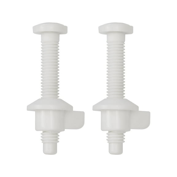 Universal Plastic Toilet Seat Hinge Bolts Screws Replacement Kit