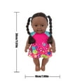 thumbnail image 2 of SPOORYYO Black Baby Doll - Realistic 11.81in Vinyl Reborn Baby Toy with Cute Curly Hair, Soft Cotton Body, Hand-Drawn Nails, Perfect for Accompaniment, Art Collection & Photography Props, 2 of 2
