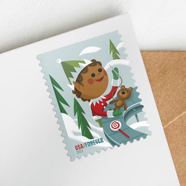 Holiday Elves USPS Forever Postage Stamp 5 Books of 20 US First  display picture 1