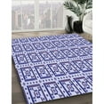 thumbnail image 2 of Ahgly Company Indoor Rectangle Patterned Slate Blue Area Rugs, 2' x 5', 2 of 6