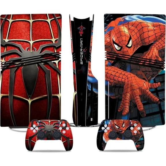 Decal Skin for PS5 Pro Disc Edition, PS5 Pro Disc Console and Controllers Accessories Covers, Vinyl Skin Stickers for Playstation 5 Pro Disc Edition