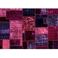 thumbnail image 1 of Ahgly Company Indoor Rectangle Patchwork Pink Transitional Area Rugs, 3' x 5', 1 of 4