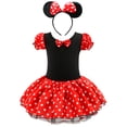 thumbnail image 4 of Adecuado para niños pequeños y medianos y niñas, vestidos de masilla con lentejuelas y lunares para niños, tocados, vestidos de baile, tutús., 4 of 5