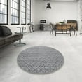 thumbnail image 4 of Ahgly Company Machine Washable Indoor Rectangle Industrial Modern Metallic Silver Gray Area Rugs, 7' x 10', 4 of 7