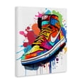 thumbnail image 2 of Stupell Industries Contemporary Graffiti Sneaker on White Canvas Art, 30 x 40, by Creative Studio, 2 of 8