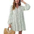 thumbnail image 2 of Vestido con cuello en V vestido de mujer suelto para diario para fiesta ANGGREK Otros, 2 of 6