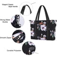 thumbnail image 3 of Mosiso Women Briefcase 15-16 inch USB Port Laptop Tote Bag With Adjustable Top Handle,Hibiscus Polyester Work Travel Shoulder Bag, 3 of 7