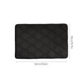 thumbnail image 2 of Hgallory Polyester Thick Floor Mats for Bedroom Living Room, Non-Slip Absorbent Floor Rugs for Entrance Sofa side, Simple Style Home Decor Solid Color Doormat, 16"x24", 1 Pack, Black, Rectangle, 2 of 9