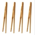 thumbnail image 2 of 4 Pinzas Reutilizables De Madera Para Tostadora, Ideales Para Cocinar Y Sujetar Alimentos. Utensilio De Cocina Ideal Para Queso, Fruta Y Pan., 2 of 8
