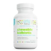 Little DaVinci Chewable Kidbiotic - Probiotic for Children - Tropical Fruit Flavor - 90 Chewable Tablets