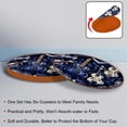 thumbnail image 4 of Musical Instrument 6pcs Round Coasters Set, Microfiber Leather Drink Coasters, 11x11 cm/4.3x4.3 in Size for Decoration, 4 of 6