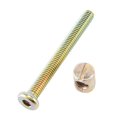 thumbnail image 3 of 30X Perno Tornillo de Tapa de Cabeza de Enchufe Hexagonal Perno de Muebles con Rosca M 6 X 55 mm Tuercas de Barril Tuerca de Muebles Ranurada de, 3 of 5