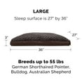 thumbnail image 2 of FurHaven Ultra Plush Pillow Deluxe Mattress Pet Bed for Dogs & Cats - Chocolate, Large, 2 of 7