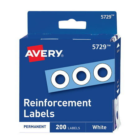 Avery Self-Adhesive Hole Reinforcement Labels, 1/4