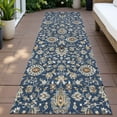 thumbnail image 3 of Dalyn Rugs Machine Washable Indoor/Outdoor Chantille ACN2192 Navy 2'3" x 7'6" Runner Rug, 3 of 7