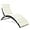 White, variant on WYDK Foldable Patio Lounge Chair, Outdoor Rattan Wicker Chaise with Cushion for Backyard Garden Lawn Balcony Poolside, White