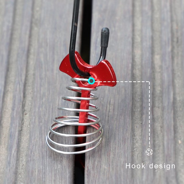 ziyahi Deck Anchor Pegs Rope Buckle Wind Rope Peg Buckle Fishbone Tent Fixing Buckle for Outdoor Activities
