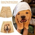 thumbnail image 3 of JHIALG 3D Dog Head Shorts, Men's Pajama Pants Golden Retriever Sleep Shorts, Funny Men's Quick Dry Athleisure Pants E7N2, 3 of 8