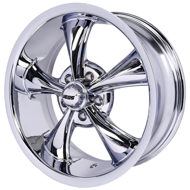 Resto Rrod JEGS 681360 Resto-Rod Wheel Size: 18 x 8 Bolt Pattern: 5 x 5.00 Back ...