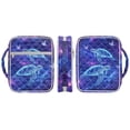 thumbnail image 3 of Xixirimido Bible Cover Case for Women, Quilted Bible Cover Bag with Handle, Bible Carrying Case Study Supplies Accessories for Men, Blue Sea Turtle Butterfly Galaxy, 3 of 7