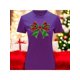 thumbnail image 1 of Playera Blusa Con Estampado De Moño Navideño Ropa Para Mujer Color Morado Talla Chica Marca Emil SaEs, 1 of 4