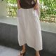 thumbnail image 4 of Pantalones palazzo de cintura alta para mujer: diseño de falda-pantalón con cintura elástica y bolsillos para las vacaciones, 4 of 8