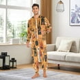 thumbnail image 5 of IAUYY Unisex Adult Onesie Pajamas Ultra-Soft Crystal-Soft Fabric, Halloween Adult Onesie Pajamas Adults,With a Zipper Plus Size Onesie Pajamas, Cute Halloween Symbols, 5 of 7