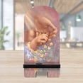 thumbnail image 3 of Designocracy 892084-DG 6 x 3 x 3 in. Little Miracle Cell Phone Stand Family Decor with Wood Mobile Holder Organizer, 3 of 11