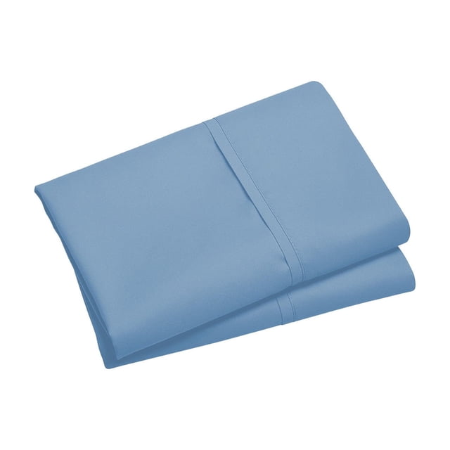 Taies d'Oreiller en Microfibre Brossée Douce Fermeture Enveloppe Lot de 2 Housse d'Oreiller Résistante au Rétrécissement 20x36 Pouces
