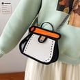 thumbnail image 6 of Funny 2D Drawing Handbag Cartoon Shoulder Bag with Chain Strap Casual Crossbody Purse for a Stylish and Whimsical Look, 6 of 6