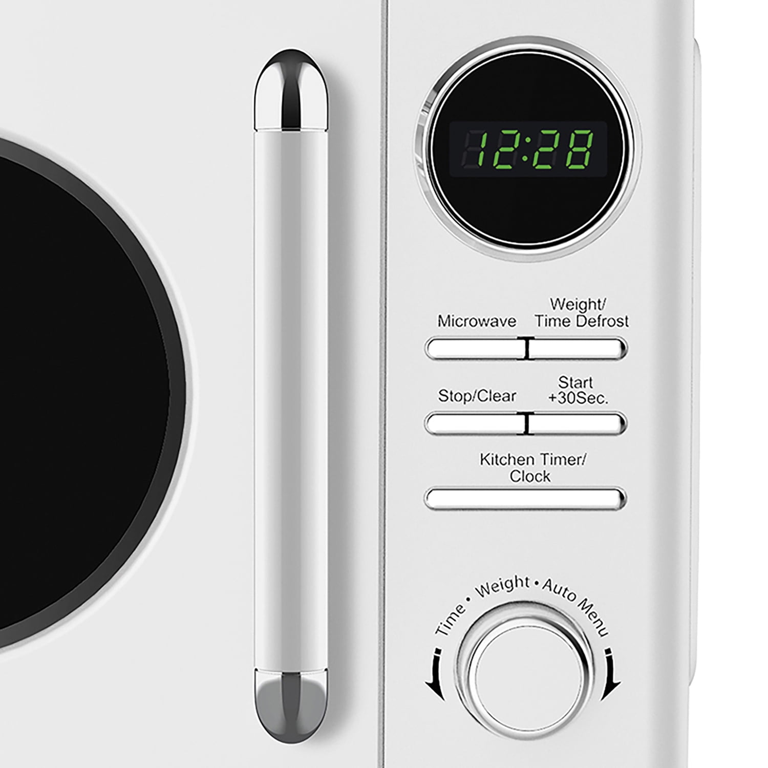 Magic Chef MC77CMW 0.7-cu. ft. 700-Watt Retro Countertop Microwave, White