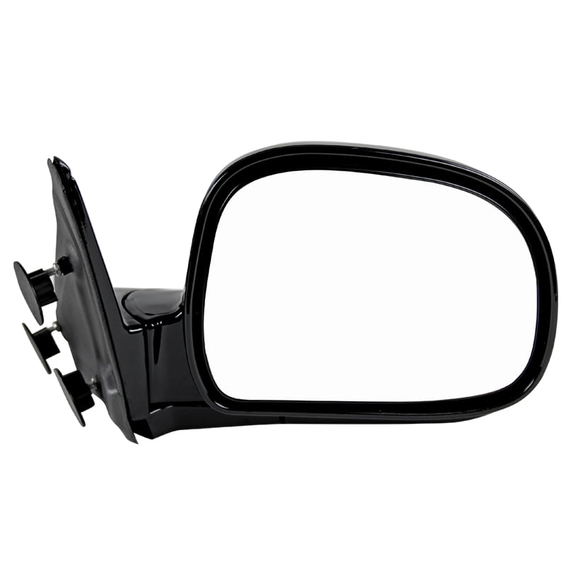 LUJUNTEC Right Side View Mirror Fits for 1994-1998 Chevy Blazer S10 GMC Jimmy S-15 S-15 Sonoma Isuzu Hombre Olds Bravada Manual Fold Non-Heated Black 128-00818L GM1321126