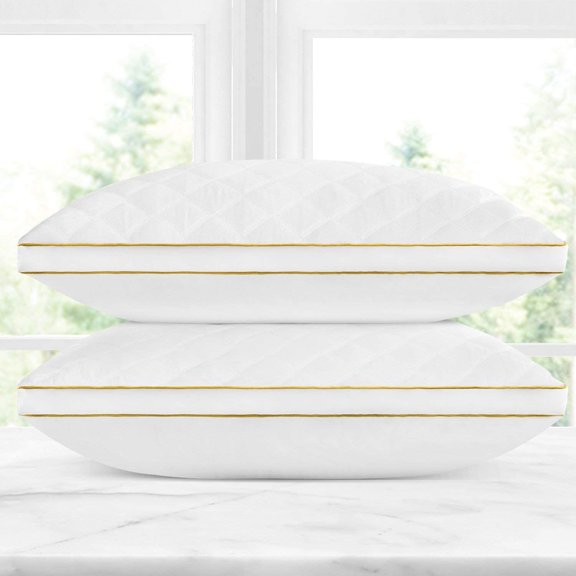 Doctor Pillow Italian Luxury Quilted Pillow - Queen, Set of 2