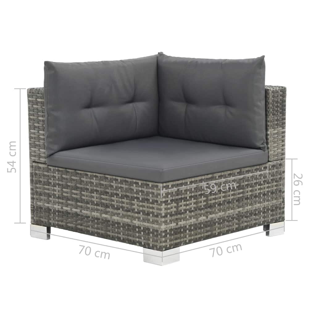 Kepooman Outdoor Furniture Set, All Weather Dining Sectional Sofa for Patio Garden, Set of 8 Kepooman Outdoor Furniture Set, All Weather Dining Sectional Sofa for Patio Garden, Set of 8