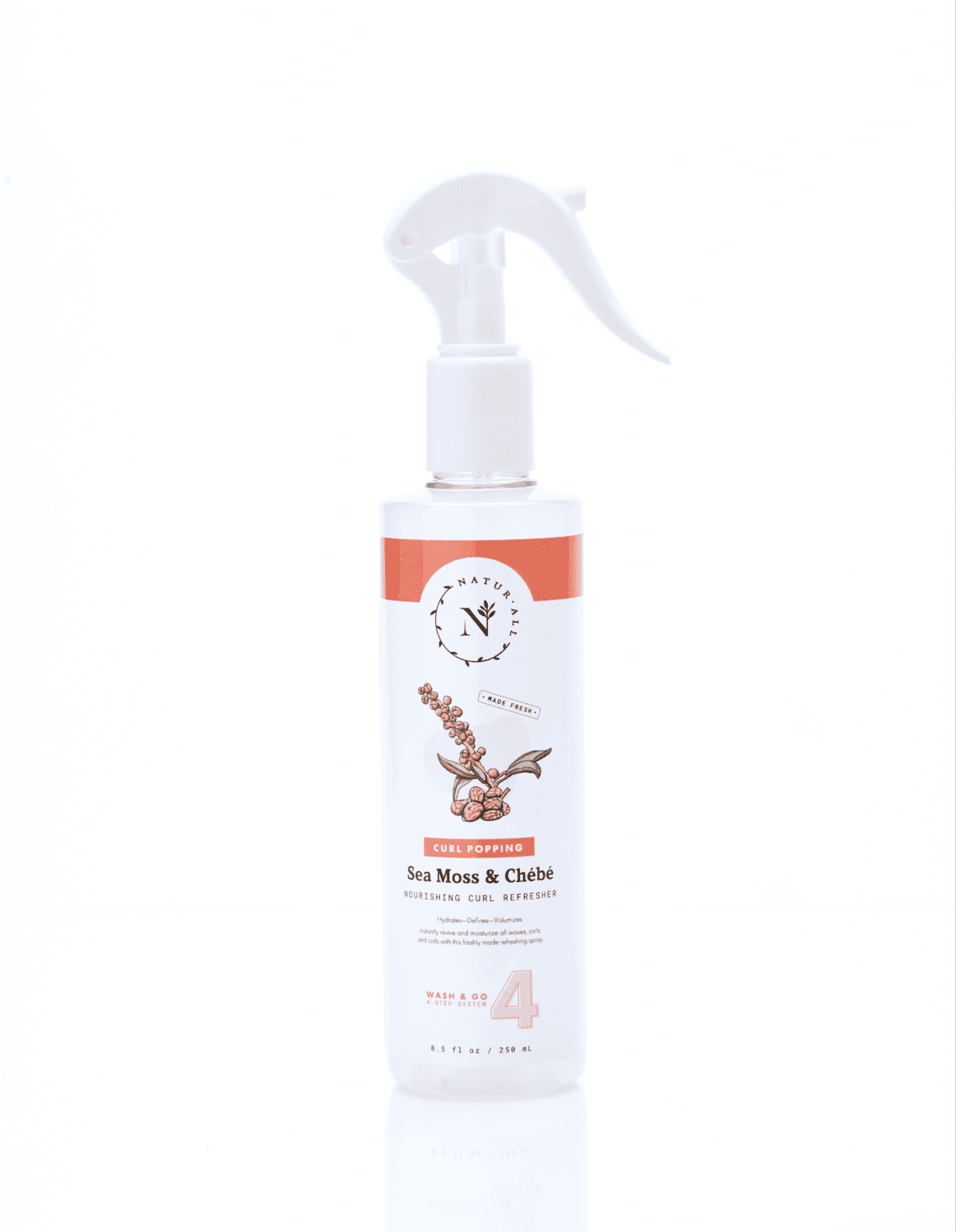 NaturAll Wash & Go Sea Moss and Chebe Refreshing Spray for Defined