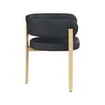 thumbnail image 6 of Meridian Furniture Gideon Black Vegan Leather Dining Chair (Set of 2), 6 of 8