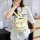 thumbnail image 5 of Mochila infantil con diseño de muñeca exquisita de dibujos animados, de gran capacidad, de nailon con estampado creativo., 5 of 7