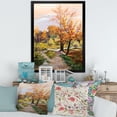 thumbnail image 3 of Designart 'The Orange Woods Along River' Country Framed Art Print, 3 of 4