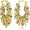 Sapphire, variant on SNGIA 18K Gold Plated Chunky Twisted Open Hoop Earrings for Women with 18K Gold Plated, CZ Accent