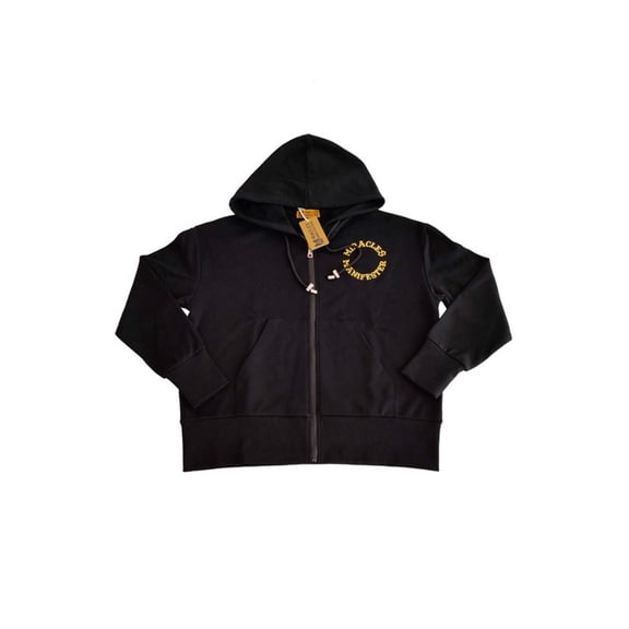 Stylish Miracles Manifester Premium Cotton Unisex Embroidered Zip-Up Hoodie - Black -  Sizes S-2XL