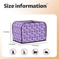 thumbnail image 5 of Uemuo Violet Print Toaster Cover 2 Slice, Small Kitchen Appliance Covers, Toaster Oven Cover with Loop, Bread Machine Cover Dust Cover Protection, 5 of 7